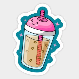 Cute Bubble Tea Design Sticker